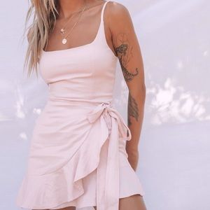 Cottage Hill Mini Dress Blush
